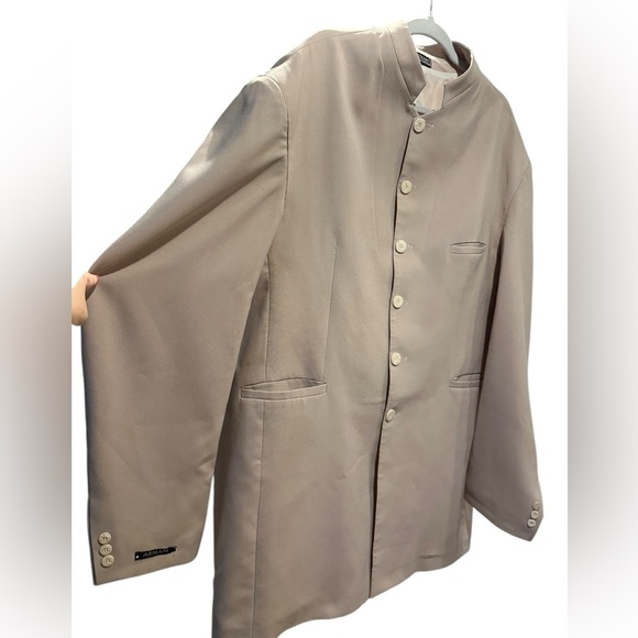 Emporio Armani Beige Button-Up blazer Jacket size 3XL - Picture 3 of 11